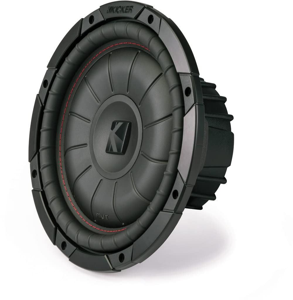 Kicker CompVT 10-Inch (25cm) Subwoofer, SVC, 2-Ohm, 350W