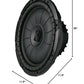 Kicker CompVT 12-Inch (30cm) Subwoofer, SVC, 2-Ohm, 400W