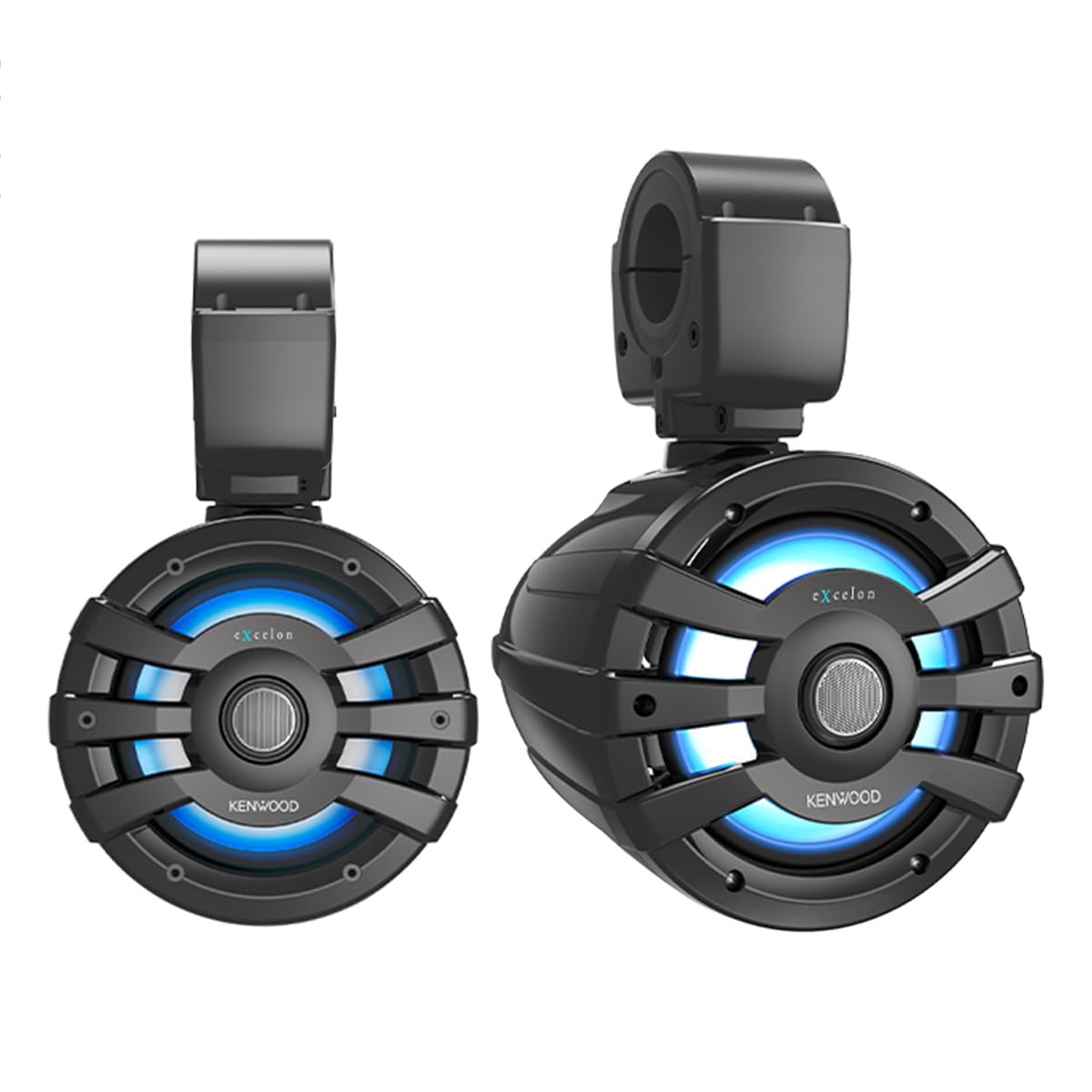 Kenwood eXcelon XM77TBL 7.7 Inch 2 Way Marine & Powersports Tower Speakers Pair (Black)