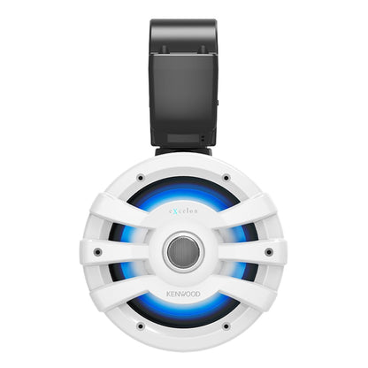 Kenwood eXcelon XM77TWL 7.7 Inch 2 Way Marine & Powersports Tower Speakers Pair (White)