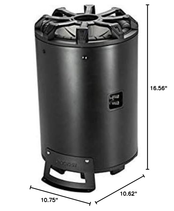 Kicker 46CWTB104 TB10 10-inch Loaded Weather-Proof Subwoofer Enclosure w/Passive Radiator - 4-Ohm, 400 Watt