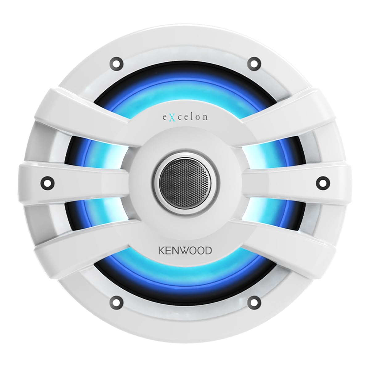 Kenwood eXcelon XM77WL 7.7 Inch 2 Way Marine & Powersports Coaxial Speakers (White)
