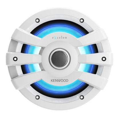 Kenwood eXcelon XM77WL 7.7 Inch 2 Way Marine & Powersports Coaxial Speakers (White)