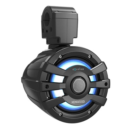 Kenwood eXcelon XM65TBL 6.5 Inch 2 Way Marine & Powersports Tower Speakers Pair (Black)