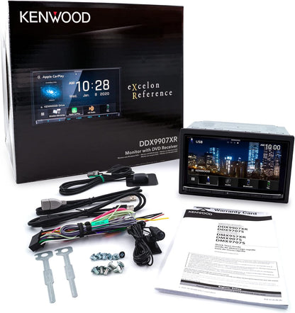 Kenwood eXcelon DDX9907XR 6.8" DVD Car Stereo- Wireless Apple CarPlay, Android Auto + CMOS-320LP Backup Camera
