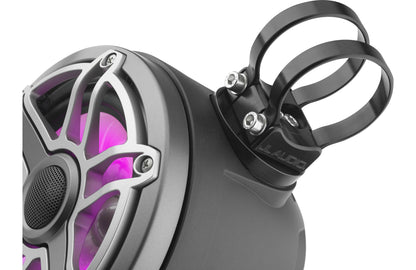 JL Audio M6-650VEX-Mb-S-GmTi-i 6.5-inch Lighted Tower Coaxial Speakers, Titanium Sport Grilles 93411