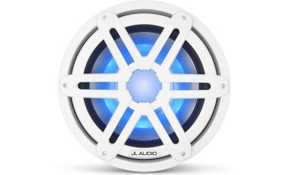 JL Audio M3-10IB-S-Gw-i-4 10-inch Marine RGB LED Subwoofer, White Sport Grilles 93531