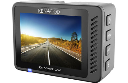 Kenwood DRV-A310W GPS HD Dash Camera, WDR/HDR, Wi-Fi, GPS Collision Detection, Parking Mode