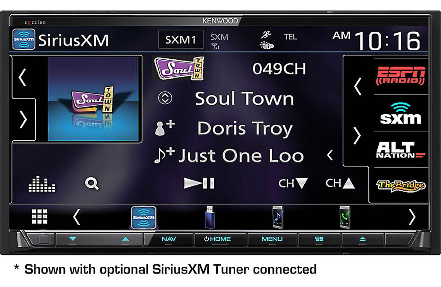 Kenwood DNX997XR 6.8" Apple CarPlay Android Auto GPS Car Stereo + CMOS-130 Backup Camera