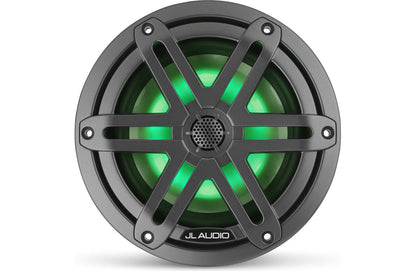JL Audio M3-650X-S-Gm-i 6.5-inch RGB LED Marine Coaxial Speakers, Gray Sport Grilles 93513
