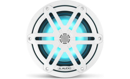 JL Audio M3-650X-S-Gw-i 6.5-inch RGB LED Marine Coaxial Speakers, White Sport Grilles 93515