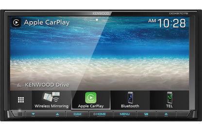 Kenwood DDX9707S 6.95" DVD Car Stereo- Wireless Apple CarPlay, Android Auto + CMOS-320LP Backup Camera