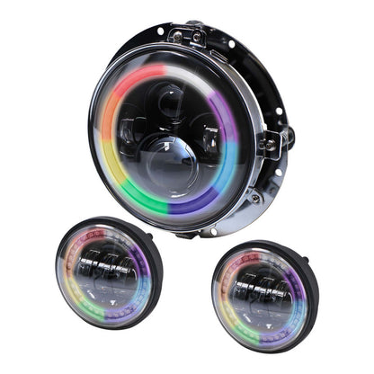 Metra BC-706RGBKT 7 Inch RGB Headlight and 4.5 Inch Aux Kit