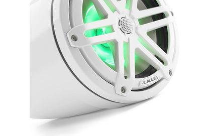 JL Audio M3-770ETXv3-Gw-S-Gw-i 7.7" RGB LED Tower Coaxial System, White Sport Grilles 93539