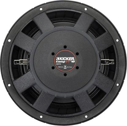 Kicker CompVT 52CVT102 10" Subwoofer, single voice coil, 2Ω, 350W RMS