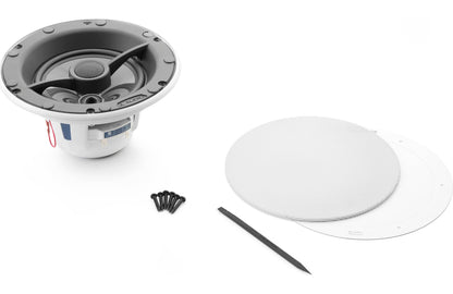 JL Audio M6-650X-L-GwSw-Single 6.5-inch Marine Coaxial Speaker, White Luxe Grille 93912