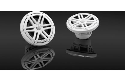 JL Audio M3-650X-S-Gw 6.5-inch Marine Coaxial Speakers, White Sport Grilles 93514