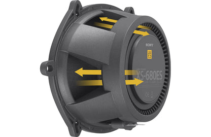 Sony Mobile ES XS-680ES 6x8" 75W RMS 4Ω 2-Way Coaxial Speakers (Pair)