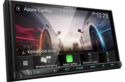Kenwood eXcelon DMX9708S 6.95" AM FM HD Bluetooth Car Stereo Wireless CarPlay Android Auto + CMOS-230 Camera