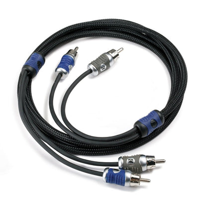 Kicker 46QI21 Q-Series 2-Channel RCA Interconnects, 1.0 Meter