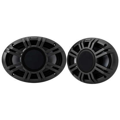 Kicker 48KMXL69 6x9 4-Ohm RGB LED KMXL Horn-Loaded Marine Coaxial Speakers, Pair