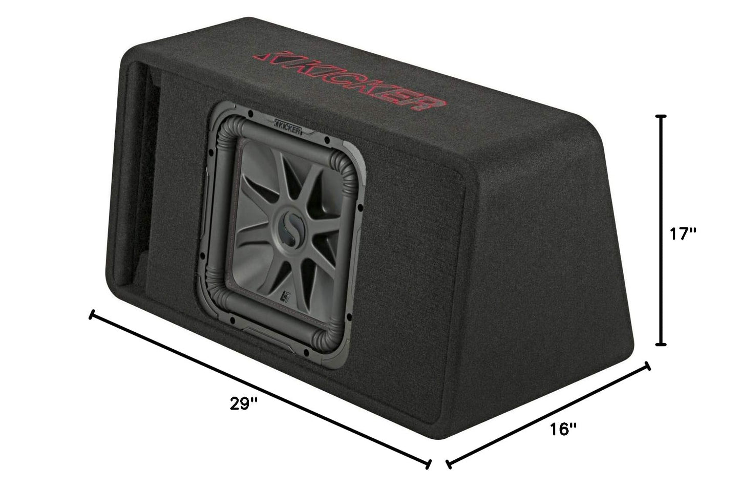 Kicker 45VL7R122 Single 12" L7R Loaded Vented Enclosure - 600 Watts RMS