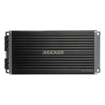 Kicker 47KEY5001 500w Mono Amplifier w/Bass Revealer Processor Smart Amp