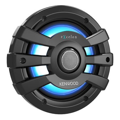 Kenwood eXcelon XM65BL 6.5 Inch 2 Way Marine & Powersports Coaxial Speakers Pair (Black)