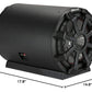 Kicker 46CWTB102 TB10 10-inch Loaded Weather-Proof Subwoofer Enclosure w/Passive Radiator - 2-Ohm, 400 Watt