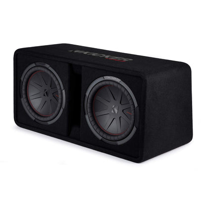 Kicker CompR 48DCWR122 Dual 12" Loaded Enclosure, 1000W RMS, 2Ω