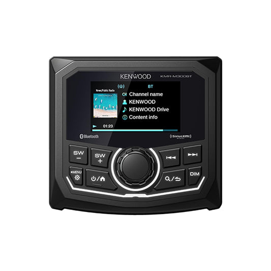 Kenwood KMR-M300BT Weatherproof Marine Receiver, Bluetooth, 2.7" LCD