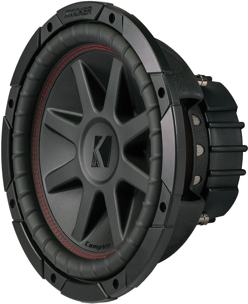 Kicker CompVR 10-Inch (25cm) Subwoofer, DVC, 4-Ohm, 350W