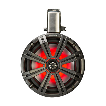 Kicker 45KMTC8 8" Loaded Marine Wake Tower Enclosures, Black