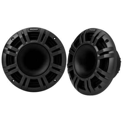 Kicker 48KMXL8 8" 4-Ohm RGB LED KMXL Horn-Loaded Marine Coaxial Speakers, Pair