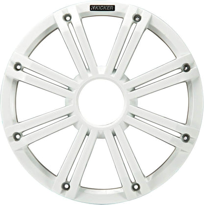 Kicker KMG12 12-Inch (30cm) Grille for KM12 and KMF12 Subwoofer, LED, White