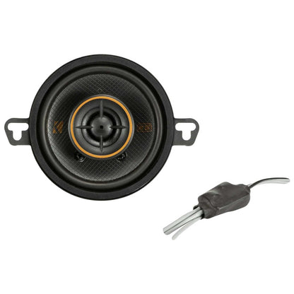 Kicker 51KSC3504 Coaxial Speaker System, 2-Way Design, Pair, 3.5"