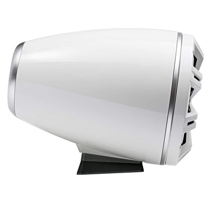 Kicker KMFC8W 8" Flat Mount Loaded Marine Wake Towers, White