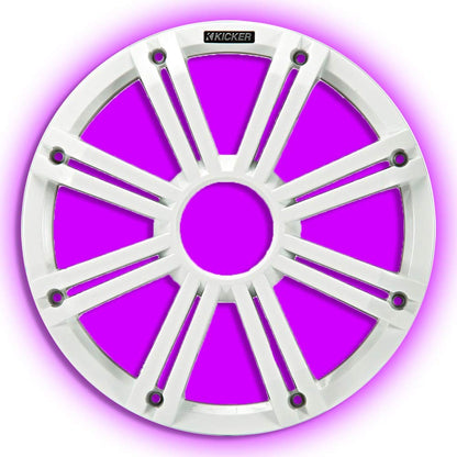 Kicker KMG12 12-Inch (30cm) Grille for KM12 and KMF12 Subwoofer, LED, White