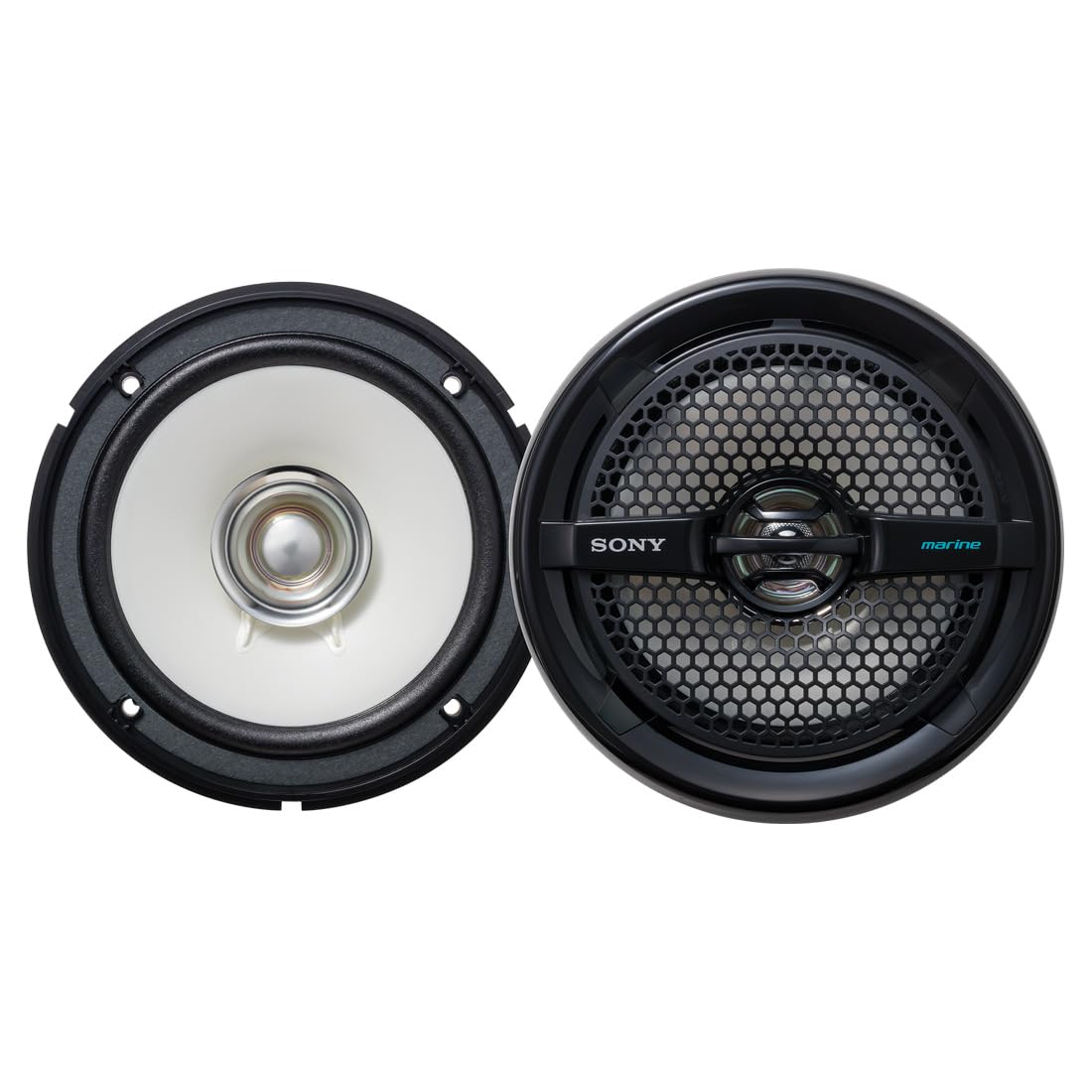 Sony XS-MP1611 Dual Cone Marine Speakers, Black