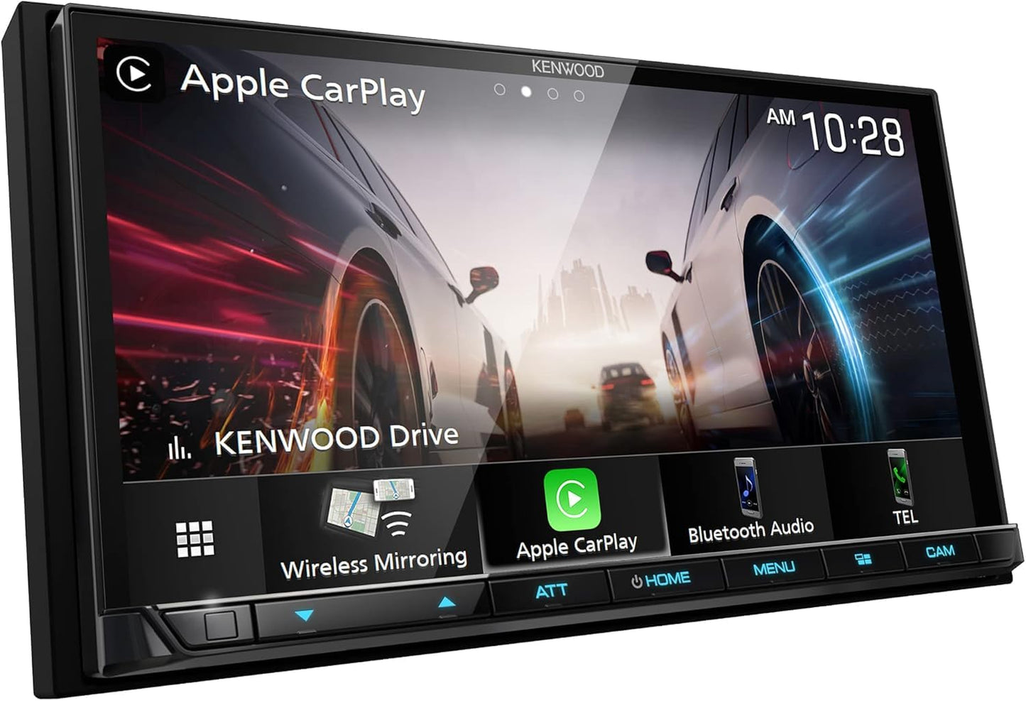 Kenwood eXcelon DMX9708S Car Stereo + CMOS-240U Backup Camera – 6.95" Capacitive Touchscreen, Wireless CarPlay, Wireless Android Auto, Bluetooth