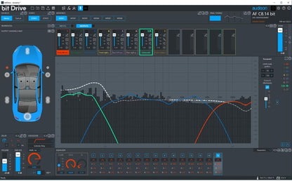 Audison AF-C8.14bit 8-Channel Amplifier with 14-Channels of DSP - 1120 Watts