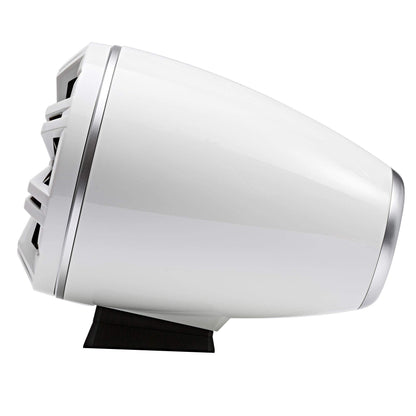 Kicker KMFC8W 8" Flat Mount Loaded Marine Wake Towers, White