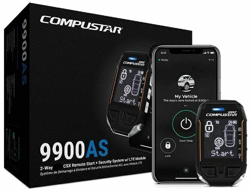 Compustar CSX9900AS 2-Way CSX Remote Start+Security Alarm System W/LTE