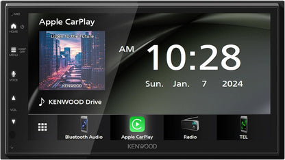 Kenwood DMX4710S 6.8″ Digital Multimedia Receiver with Apple CarPlay, Android Auto, HD Radio + SiriusXM SXV300V1 Tuner