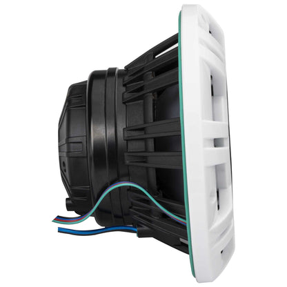 Kicker 48KMXL8 8" 4-Ohm RGB LED KMXL Horn-Loaded Marine Coaxial Speakers, Pair