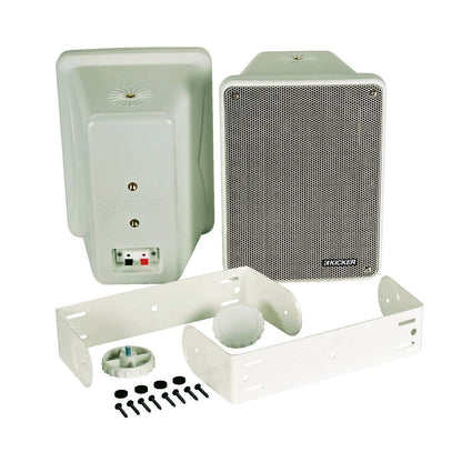 Kicker 46KB6G 2-Way Full Range Indoor Outdoor Speakers (Pair) Weatherproof Speakers (White)