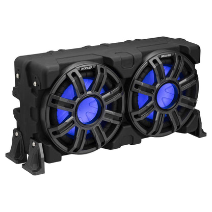 Kicker 51MWLE104 - MWE 10-Inch Loaded Premium Marine Sub Encl w/Passive Radiator