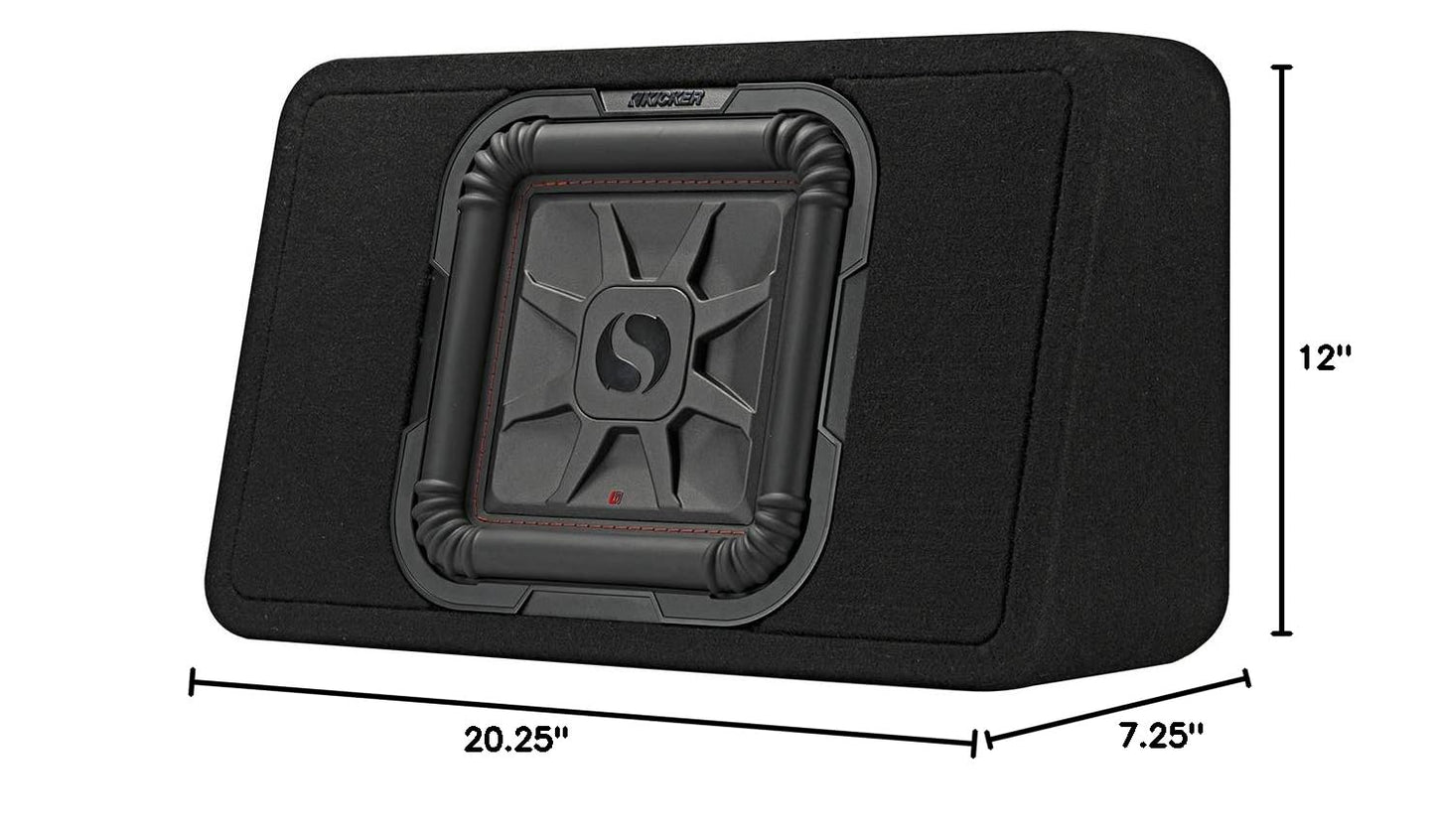 Kicker 46TL7T102 TL7T 10" (25cm) Solo-Baric Subwoofer in Thin Profile Enclosure