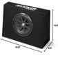 Kicker 43TC104 Comp 10-inch Subwoofer in Thin Profile Ported Enclosure 4-Ohm