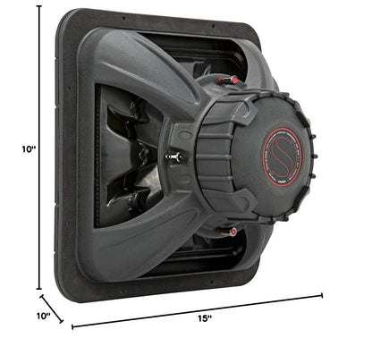 Kicker L7R 45L7R154 15" Square Subwoofer, dual voice coil, 4Ω, 900W RMS